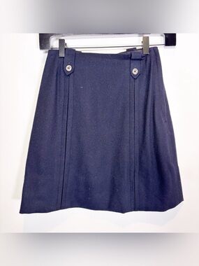 1960s Junior House Mod A-Line Wool Skirt